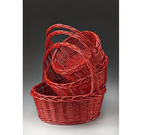 Giant Round Willow Baskets Set of 3