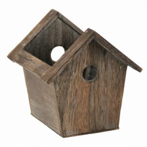 Brown Stain Square Wooden Container