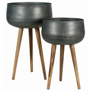 Set of 2 Metal Plant Stand