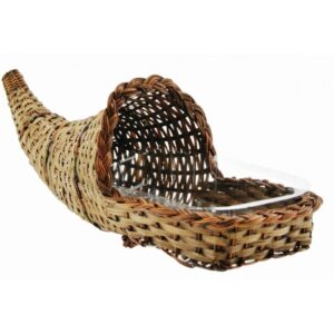 Bamboo Cornucopia; Two-Tone Finish