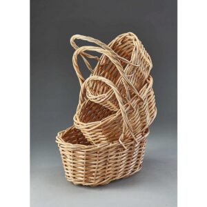 Oval Set of 3 Indonesian Split-Rattan