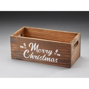 Merry Christmas Wooden Container