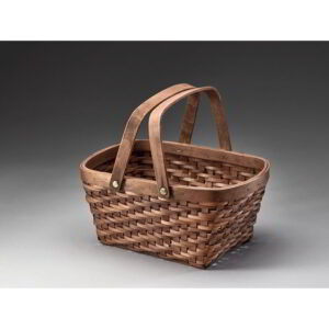Woodchip Basket with Drop Handles