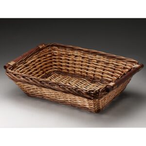 Willow Tray with Wooden Ear Handles