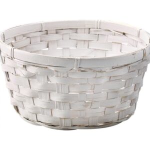 White Washed Bamboo Bowl - 12"