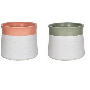 Two-Tone Ceramic Pots