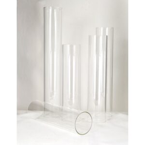 Open Ended Clear Glass Candle Sleeves