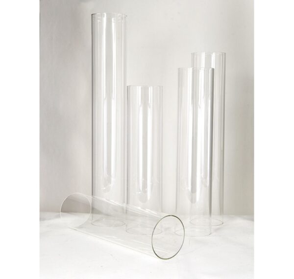 Open Ended Clear Glass Candle Sleeves