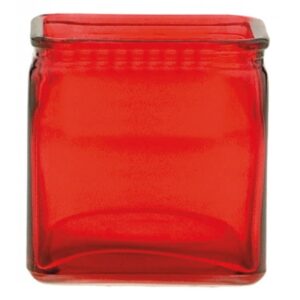 Glass Cube - Red