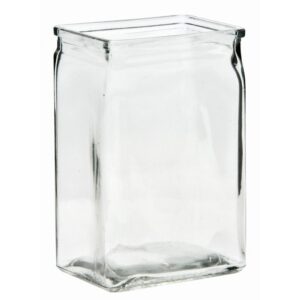 6" Tall Machine Glass Vase