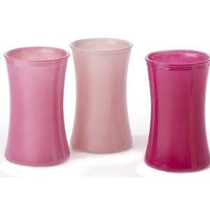Glass Gathering Vase - Shades of Pink