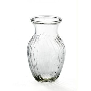 Swirled Glass Vase - Clear
