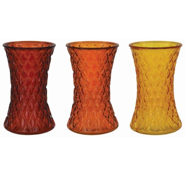 Autumn Assortment Glass Gathering Vase