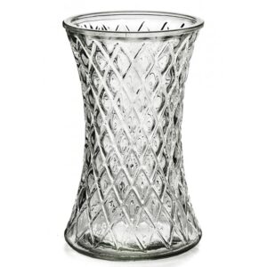 CLEAR GLASS GATHERING VASE
