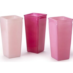 Tapered, Glass Vase - Shades of Pink