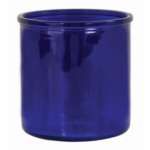 Cobalt Blue Machine Glass Cylinder