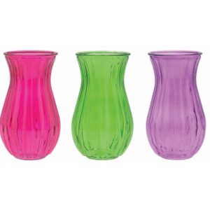 Ribbed Glass Vase - Citrus Assortment